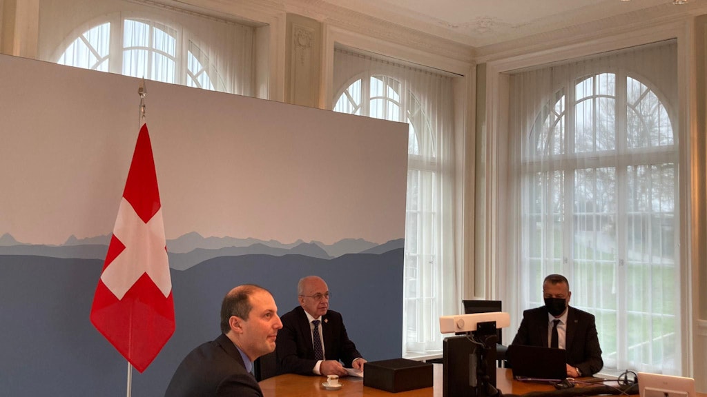 Federal Councillor Ueli Maurer during his opening statement