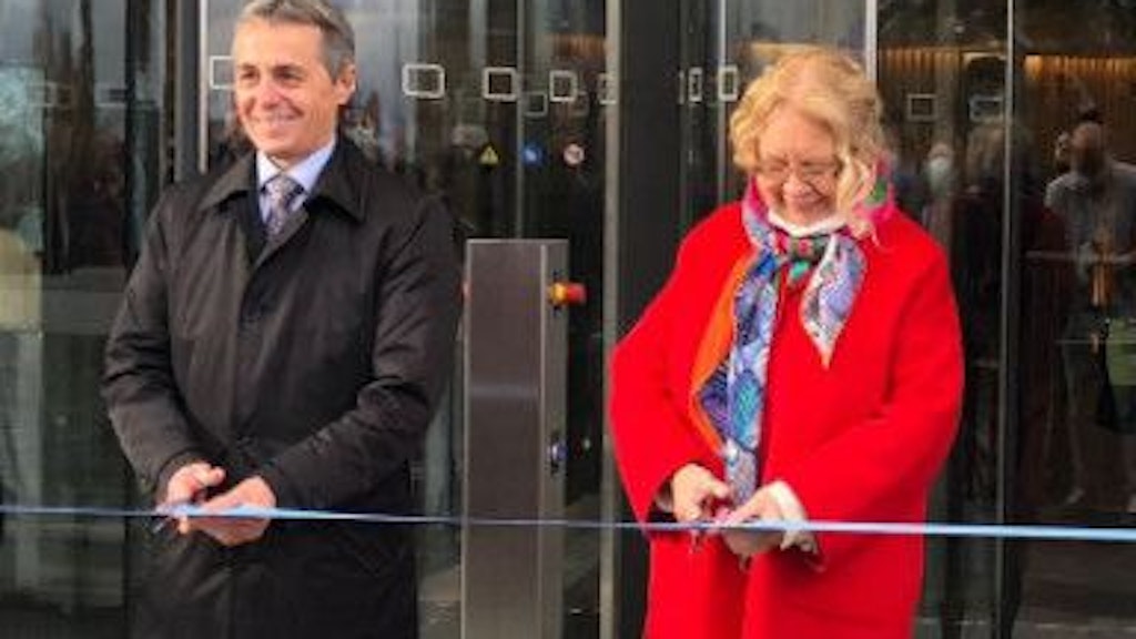 Ignazio Cassis and Tatjana Valovaya.