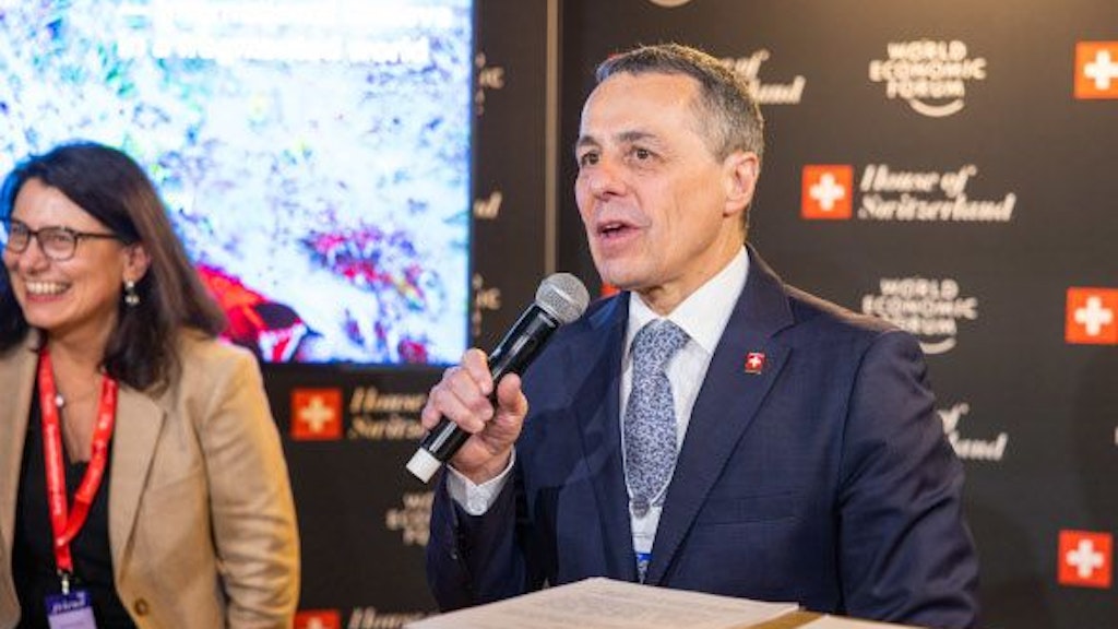 Iganzio Cassis at WEF