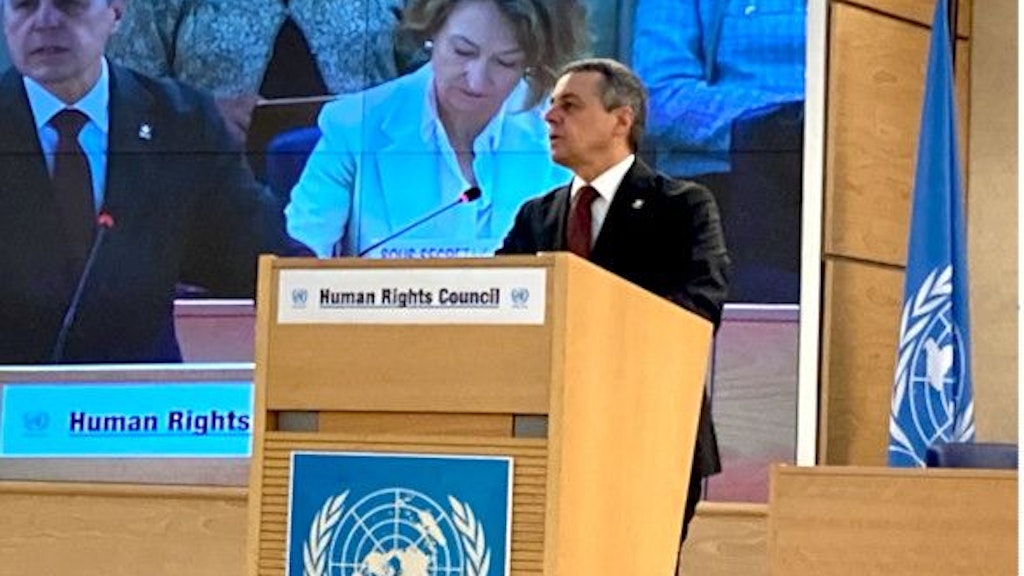 Ignazio Cassis at the Human Rights Council