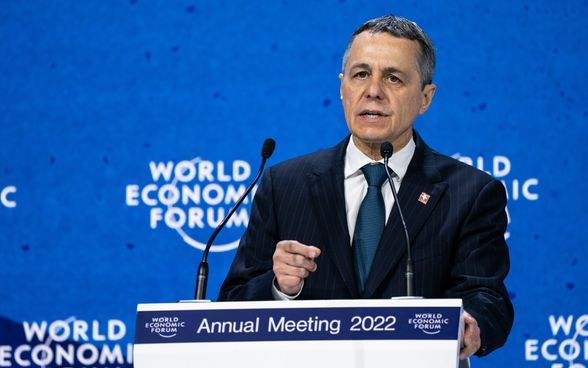 President Cassis at the WEF 2022 in Davos