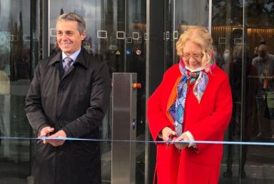 Ignazio Cassis and Tatjana Valovaya.