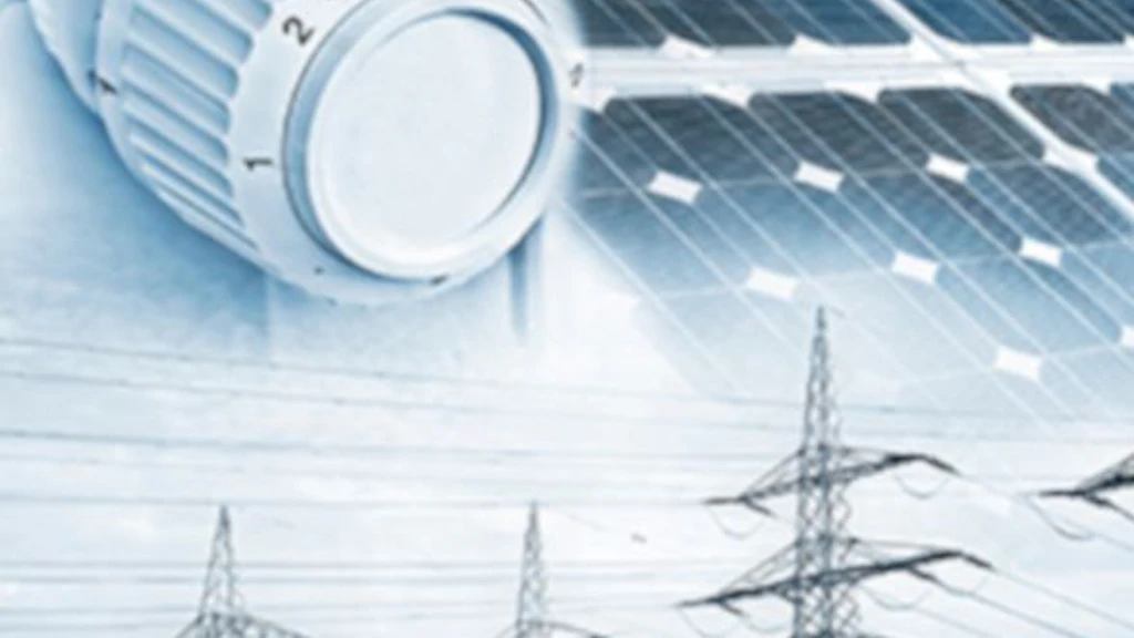Poteaux électriques, éoliennes et panneaux solaires avec prise, flamme à gaz et thermostat de chauffage